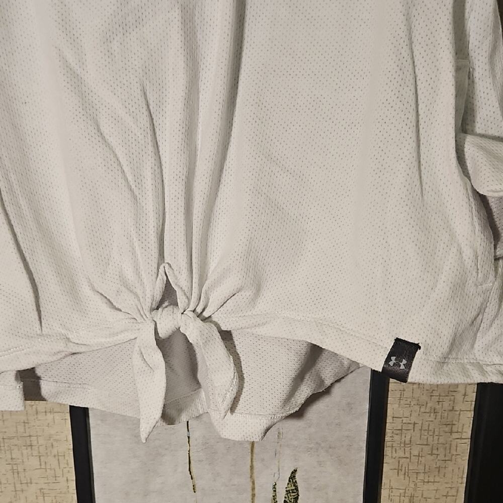 Under Armour White Hoodie with Maroon MIT Logo - Picture 4 of 7